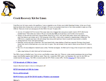 Tablet Screenshot of crashrecovery.org
